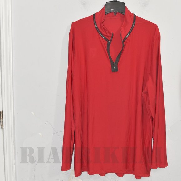 RED NWT Men's  1/4 ( Quater) zip Active Lightweight Pullover Spyder - Picture 11 of 11